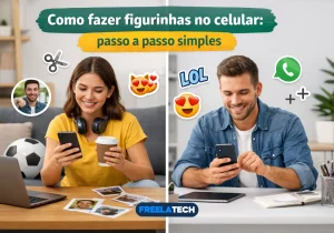 Como fazer figurinhas no celular: passo a passo simples  - Freela Tech