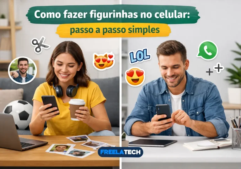 Como fazer figurinhas no celular: passo a passo simples  - Freela Tech